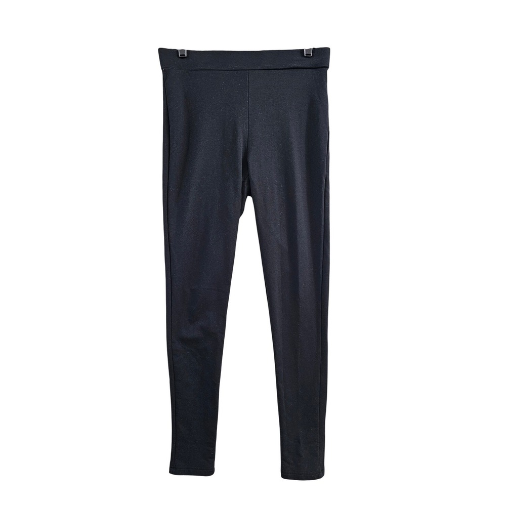 Rachel Zoe Leggings‎ Womens L Black Cotton Modal Spandex Stretch Elastic Waist
